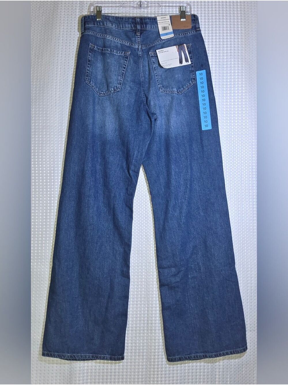 Aeropostale High Rise Wide Leg Jeans NWT Size 10 Dark Wash Vintage-Inspired - Picture 4 of 13